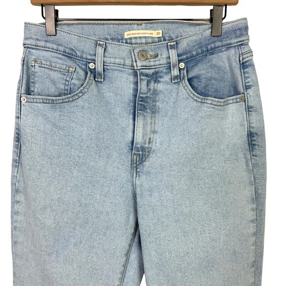 Levi's | Light Wash High Waisted Crop Flare Jeans ALTERED - Picture 3 of 9